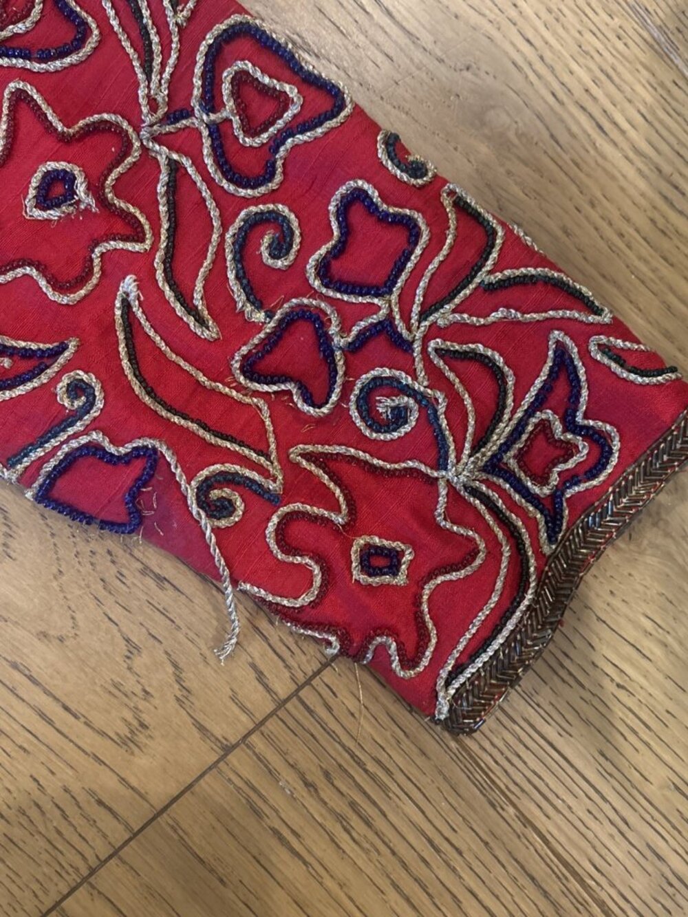 Talitha Red Embroidered Open-Front Jacket - Picture 14 of 16